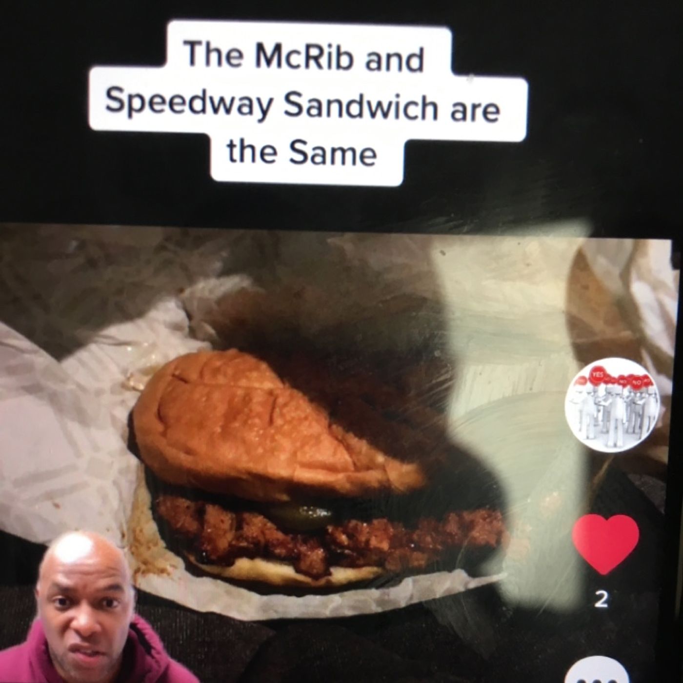 The McDonalds McRib and The Speedway Sandwich are the Same episode artwork