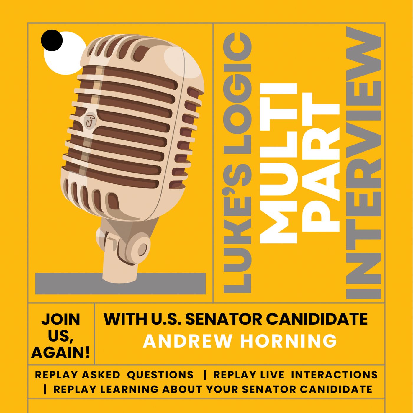 Our U.S. Senator Indy Candidate LIVE Interview Part 1/3! episode artwork
