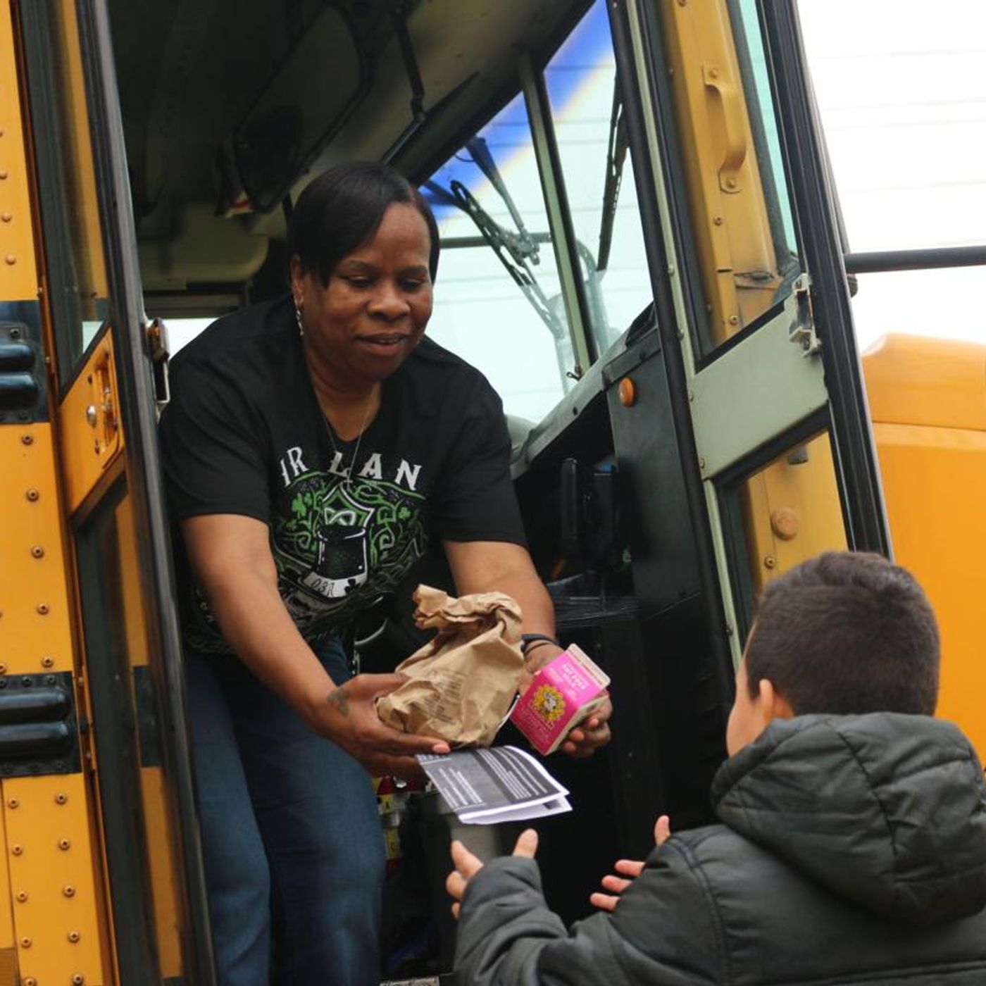 Berkmar High School Delivers Lunch To Students At Home