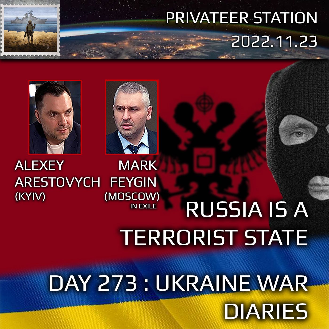 cover of episode War Day 273: Ukraine War Chronicles with Alexey Arestovych & Mark Feygin