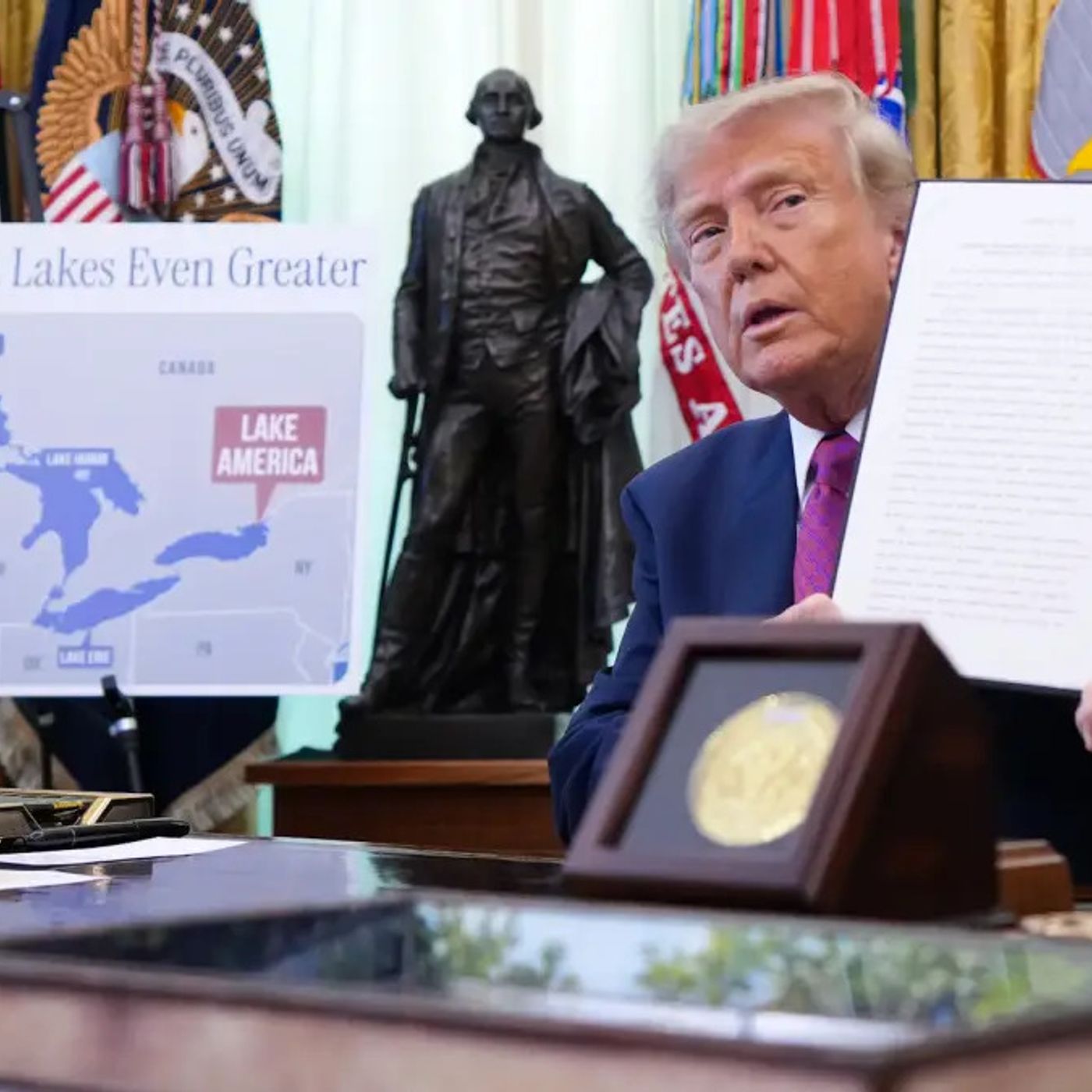 Trump order renames Lake Ontario as 'Lake America' episode artwork