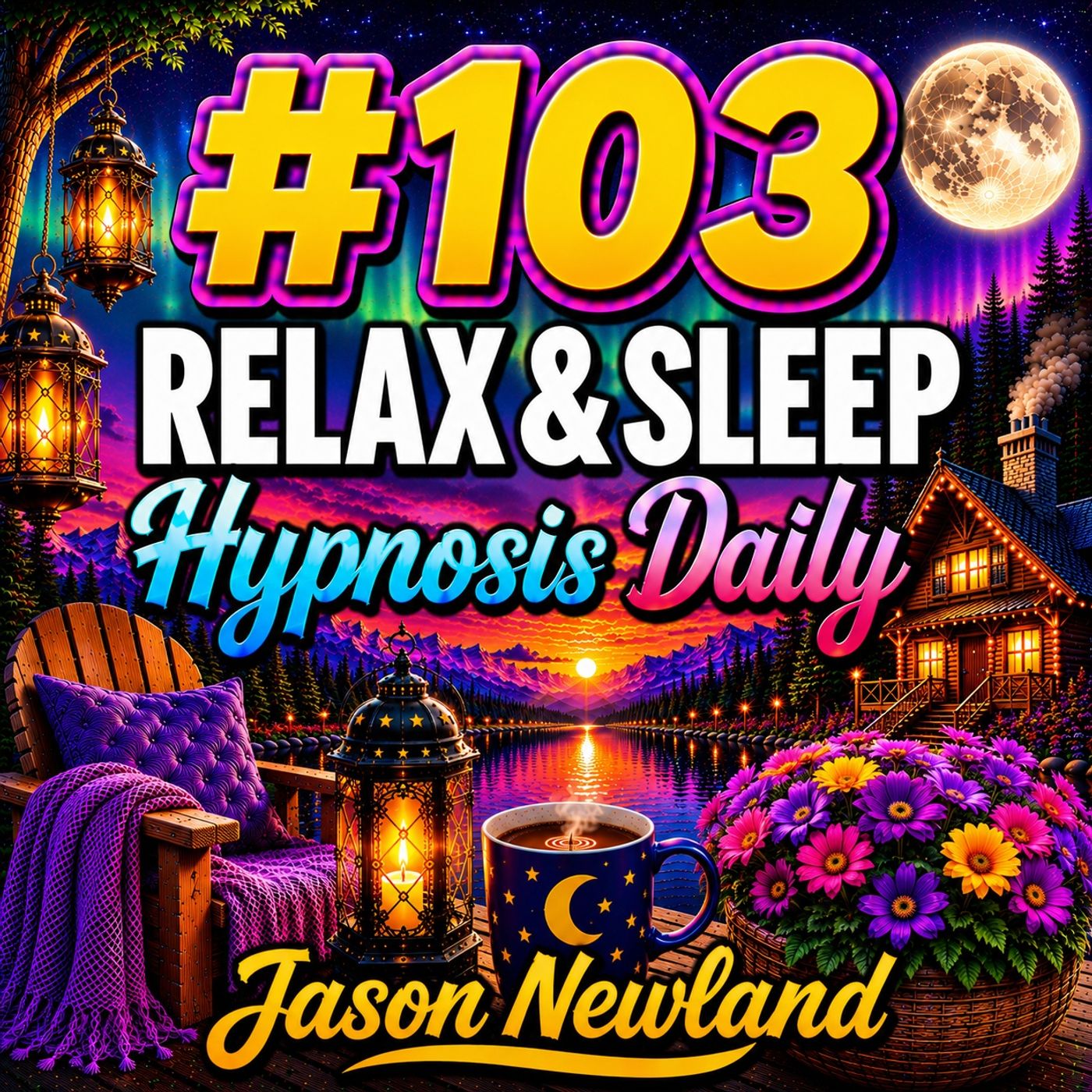 #103 Relax & Sleep Hypnosis Daily - PEACEFULLNESS (Jason Newland) episode artwork