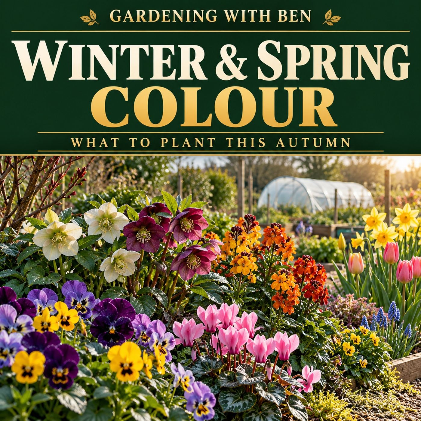 Autumn Flowers for Winter and Spring Colour | Pansies, Cyclamen, Hellebores & Bulbs