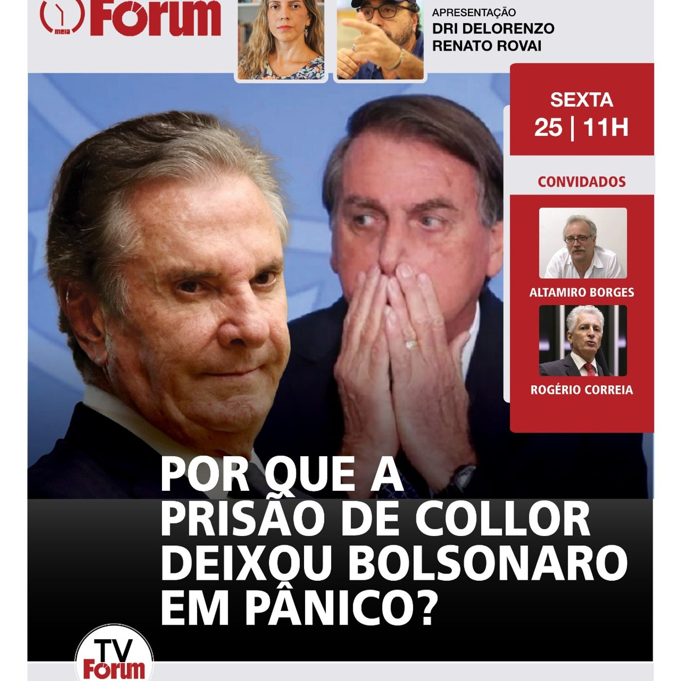 Collor preso, Bolsonaro em pânico | Anistia enterrada | Lula se despede de Papa Francisco | 25.04.25 episode artwork