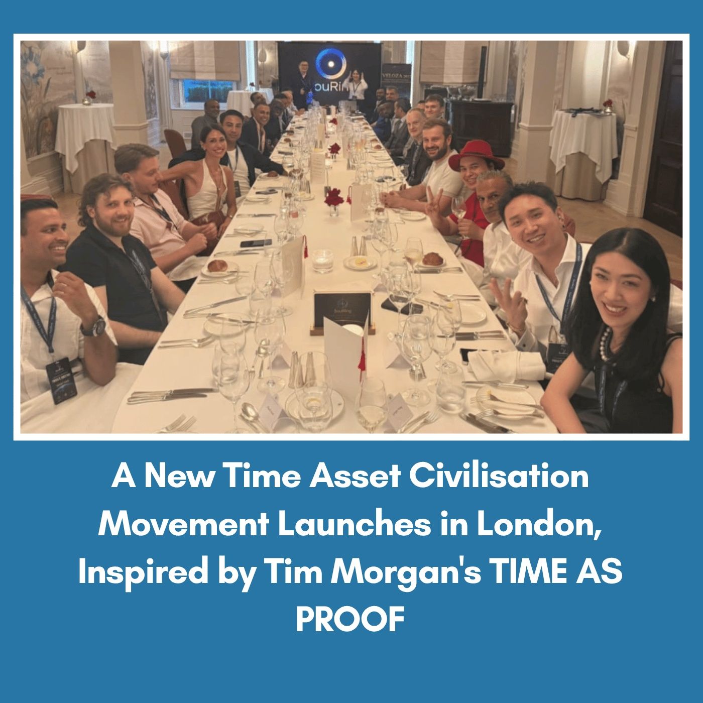 A New Time Asset Civilisation Movement Launches in London, Inspired by Tim Morgan's TIME AS PROOF episode artwork