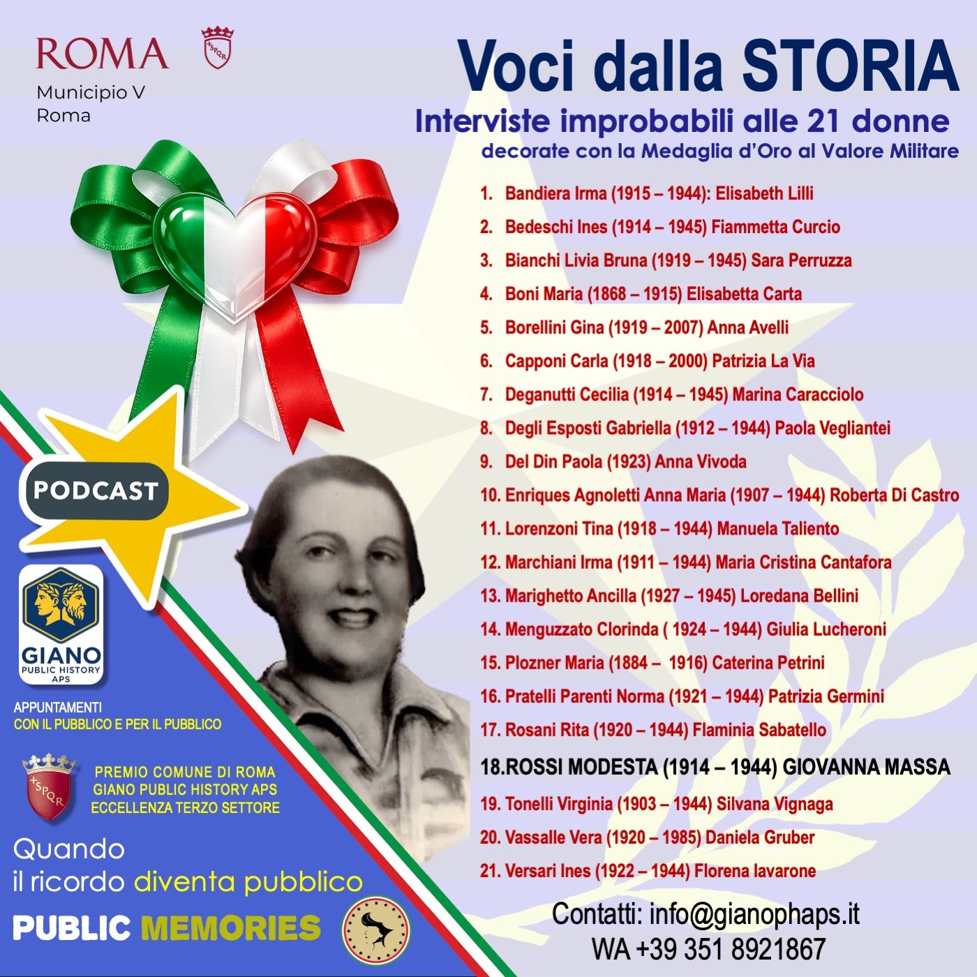 Modesta ROSSI – Ago, filo e coraggio. Madre, sarta e staffetta partigiana della Banda “Renzino” episode artwork