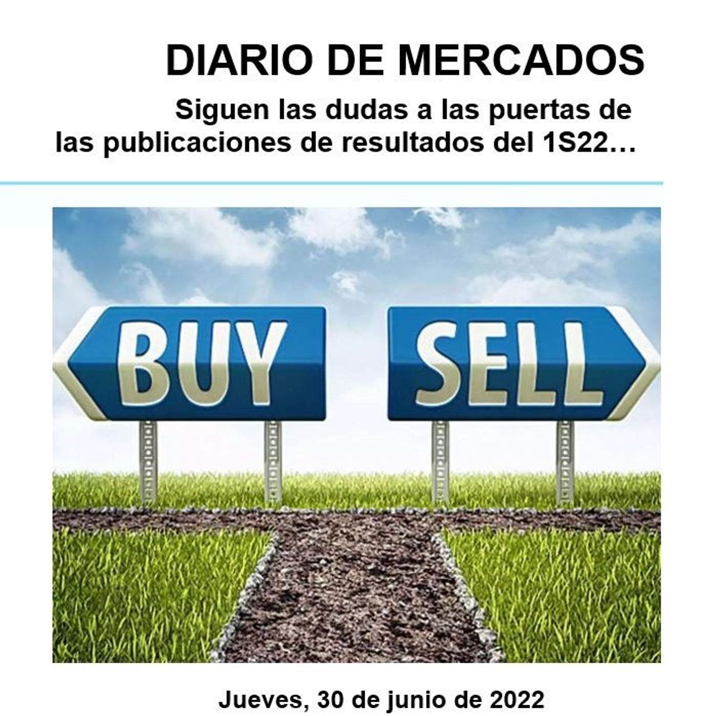PODCAST en abierto DIARIO DE MERCADOS Jueves 30 Junio episode artwork