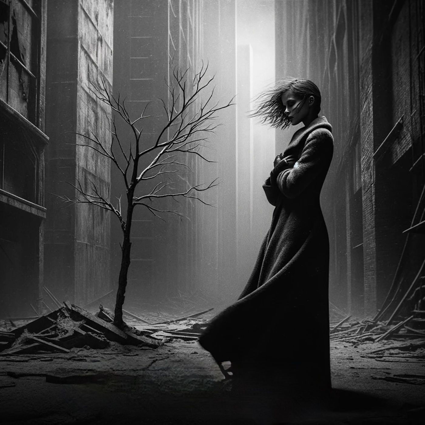 "She shivers in the wind like the last leaf on a dying tree." episode artwork