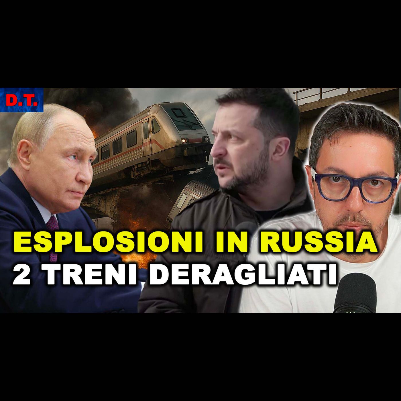 DUE PONTI FATTI ESPLODERE IN RUSSIA E DERAGLIATI DUE TRENI più un terzo treno a Melitopol