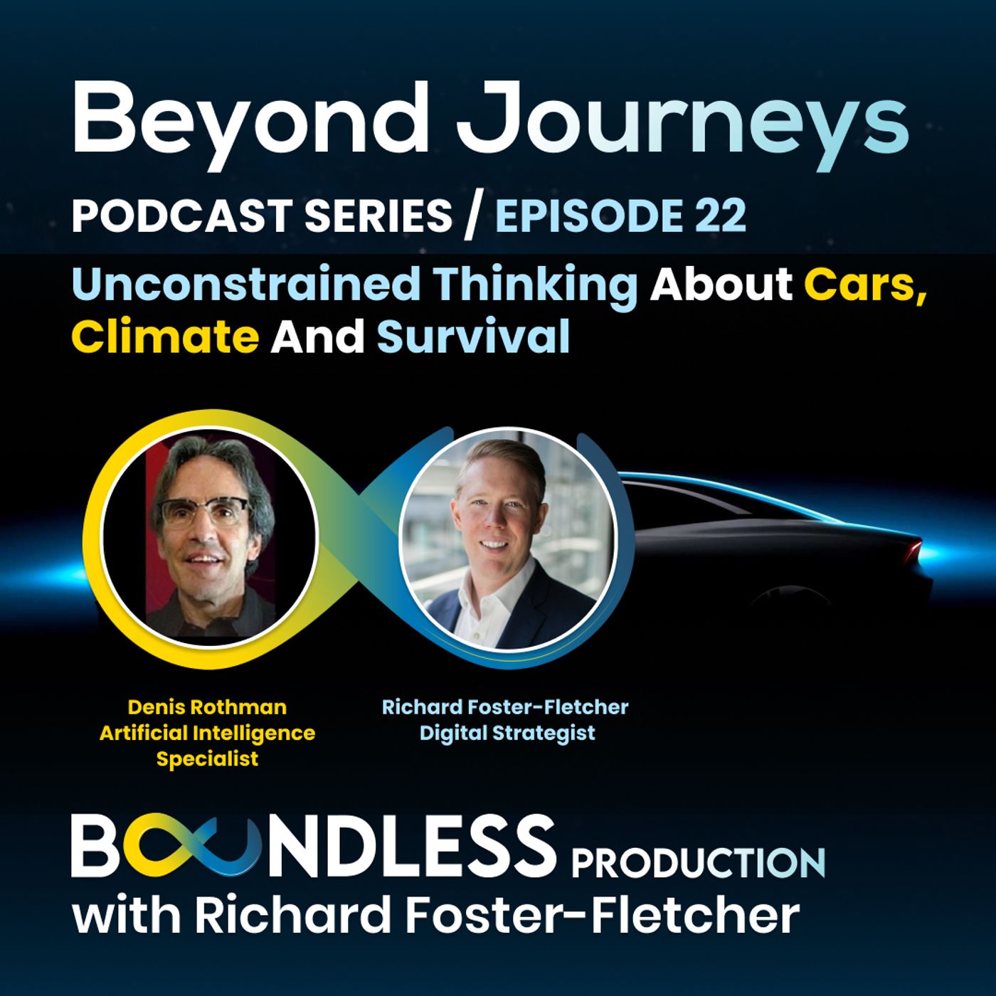 EP22 Beyond Journeys: Denis Rothman, Artificial Intelligence Specialist: Unconstrained Thinking about Cars, Climate and Survival
