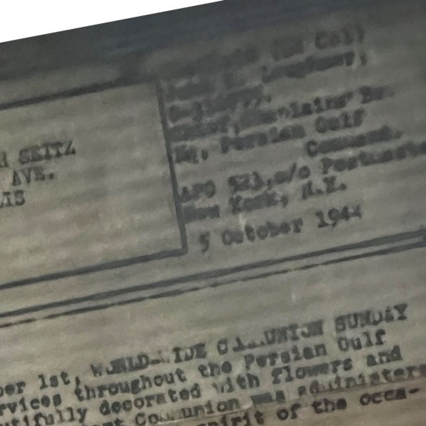 War and Family: Letters Home