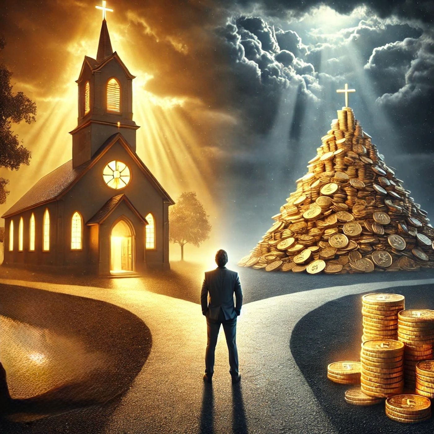 "Jesus says you can’t serve both God and money—but do Christians really listen?" episode artwork