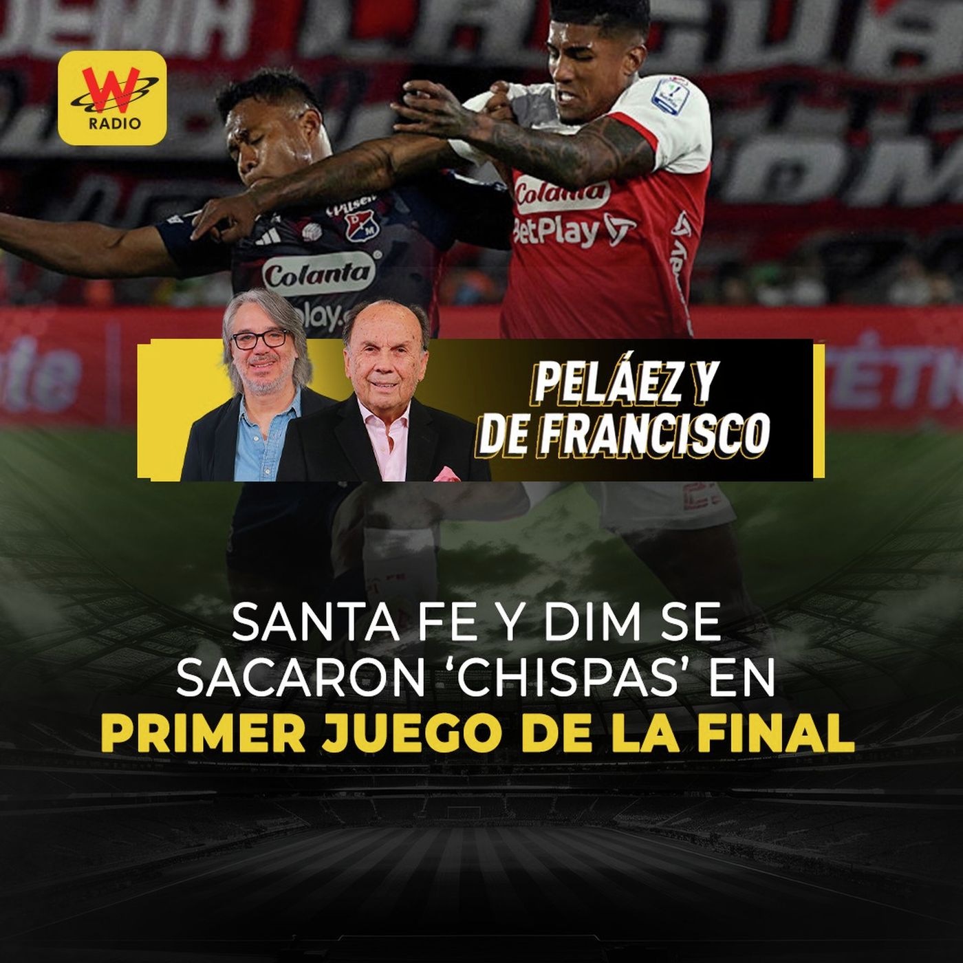 Santa Fe y DIM se sacaron ‘chispas’ en primer juego de la final Santa Fe y DIM se sacaron ‘chispas’ en primer juego de la final
