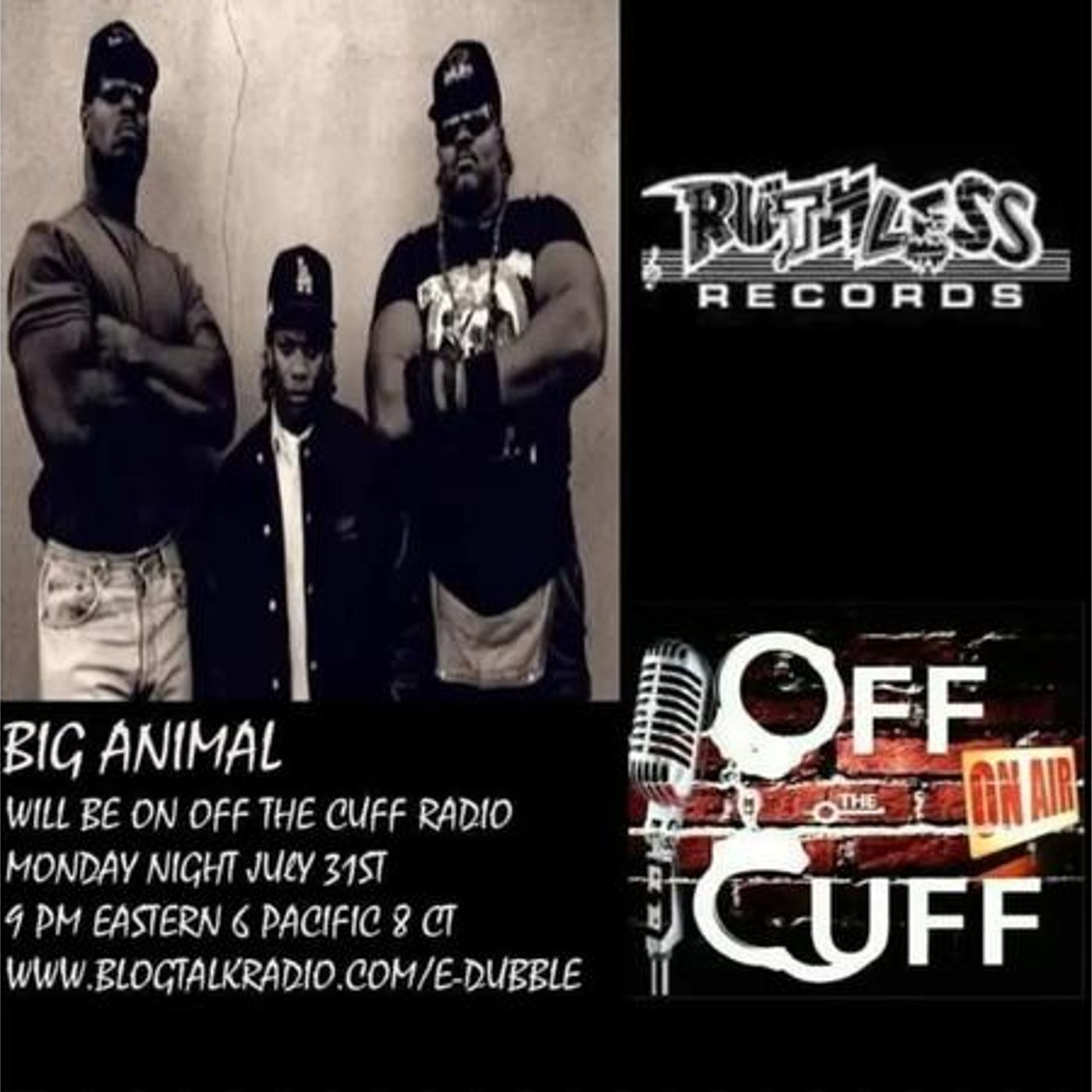 OFF THE CUFF RADIO: THE BIG ANIMIAL(EAZY E BODYGUARD) EPISODE #561 episode artwork