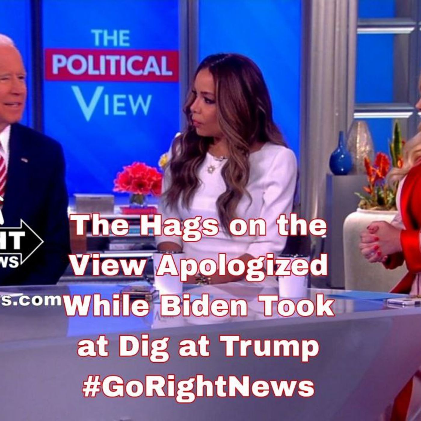 The Hags on the View Apologized While Biden Took at Dig at Trump #GoRightNews
