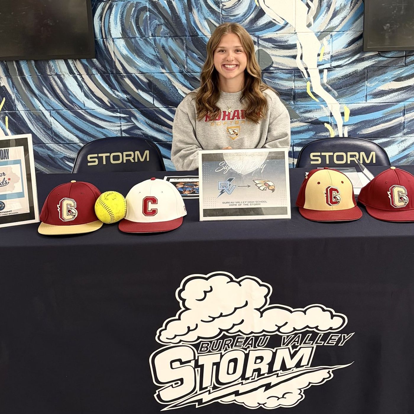 Bureau Valley’s Emily Wright has signing day with Coe College softball episode artwork
