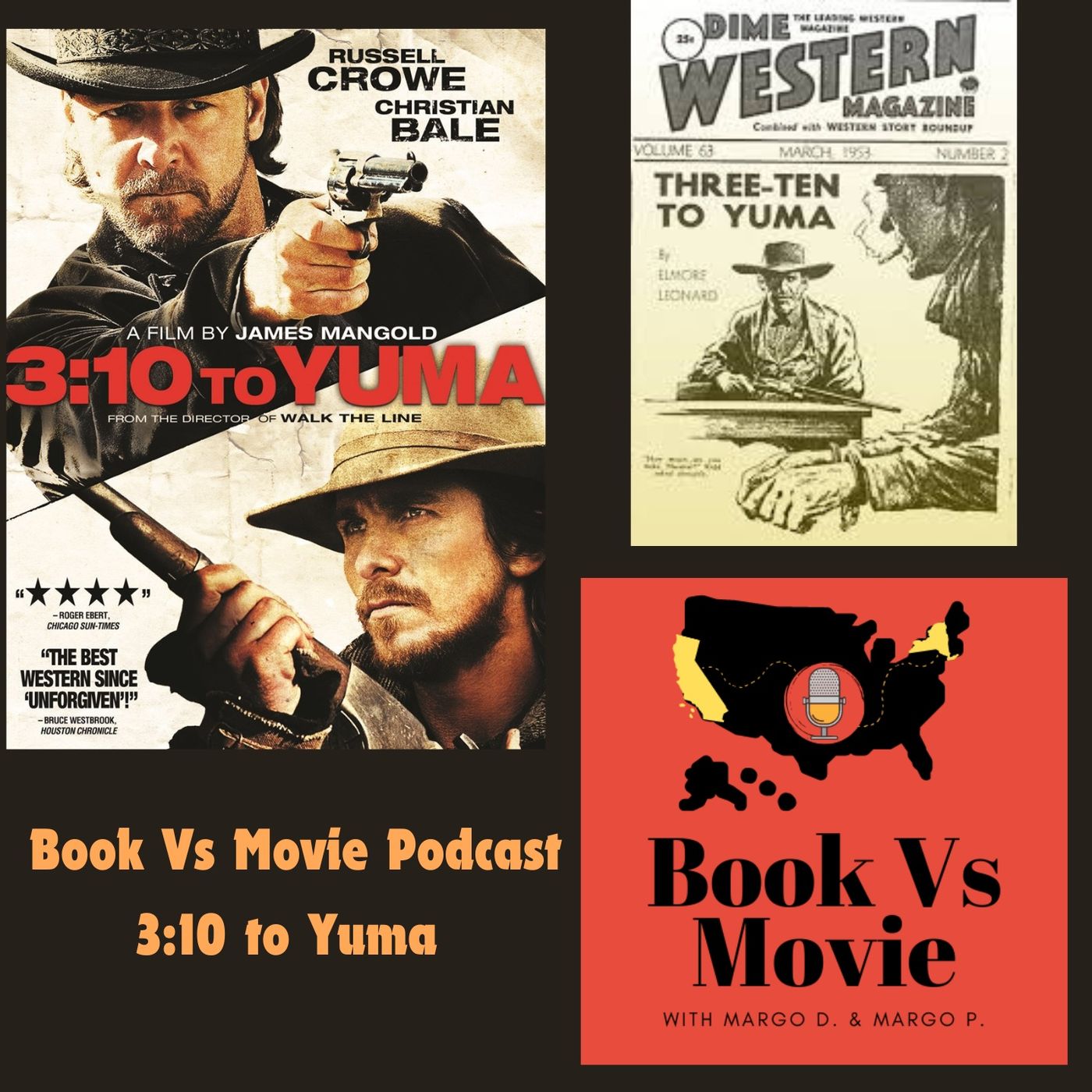 310 to Yuma (2007) Christian Bale, Russell Crowe, Elmore Leonard, Glenn Ford & Van Heflin