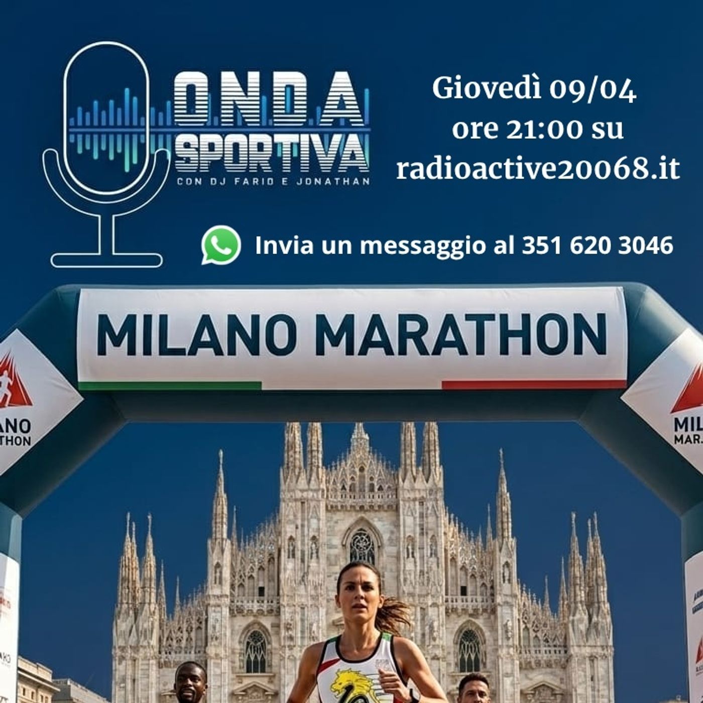 09 Aprile - Milano Marathon: la charity "Gli amici di A.M.O. - Agonistica: Da Baldini a Iliass Aouani episode artwork