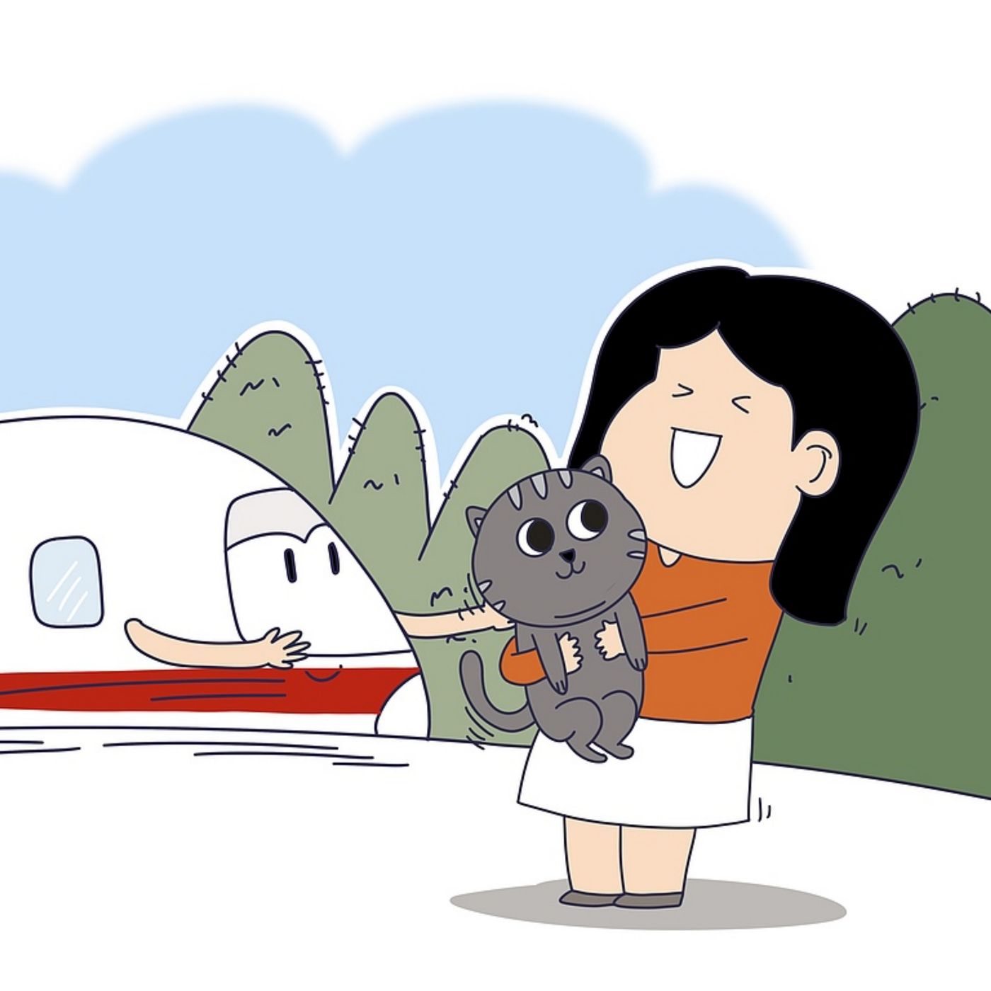 All aboard the pet express!