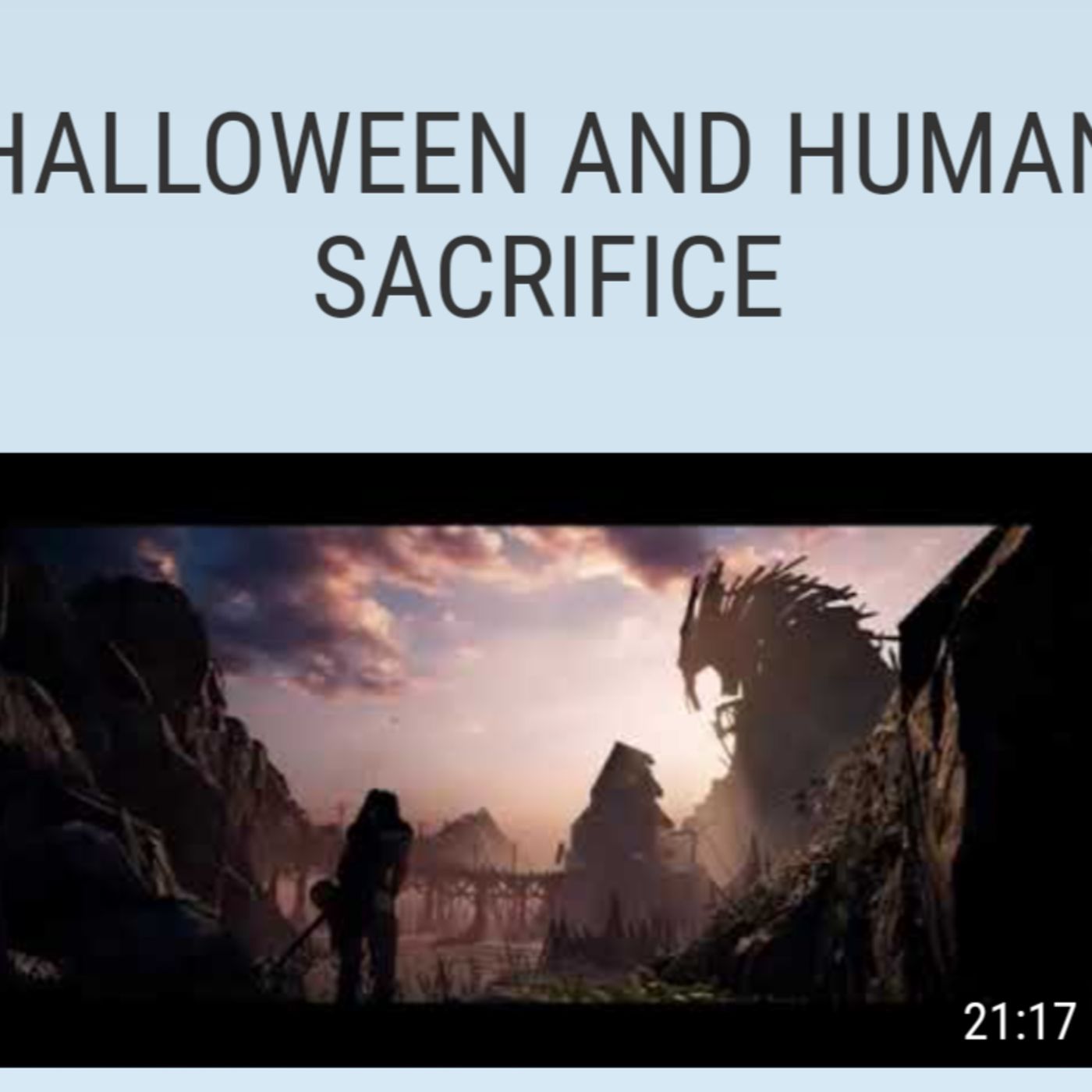 HALLOWEEN AND HUMAN SACRIFICE episode artwork
