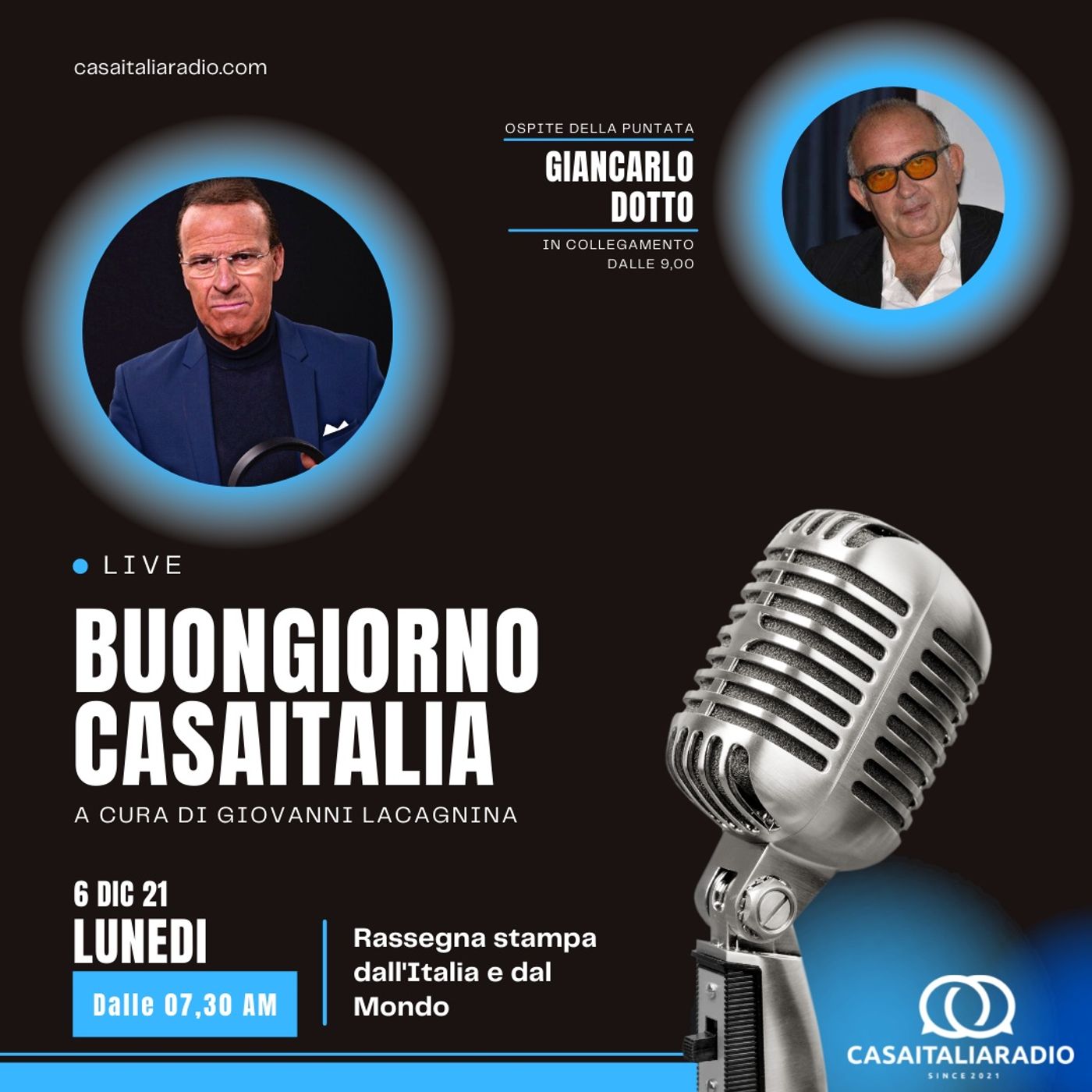 Intervista con Giancarlo Dotto - BUONGIORNO CASA ITALIA RADIO (06.11.2021) episode artwork