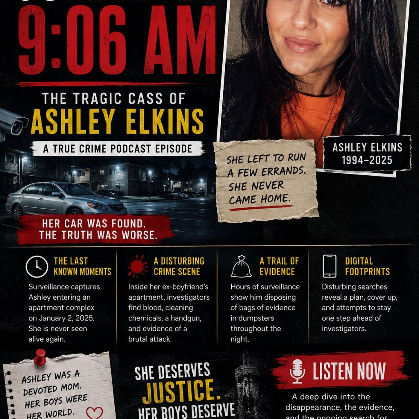 Gone After 9:06 AM — The Tragic Case of Ashley Elkins episode artwork