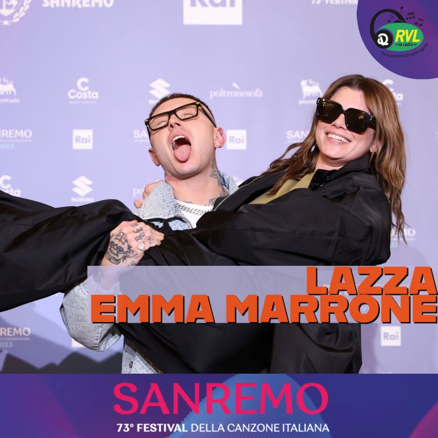 Lazza & Emma Marrone Sanremo 2023 episode artwork