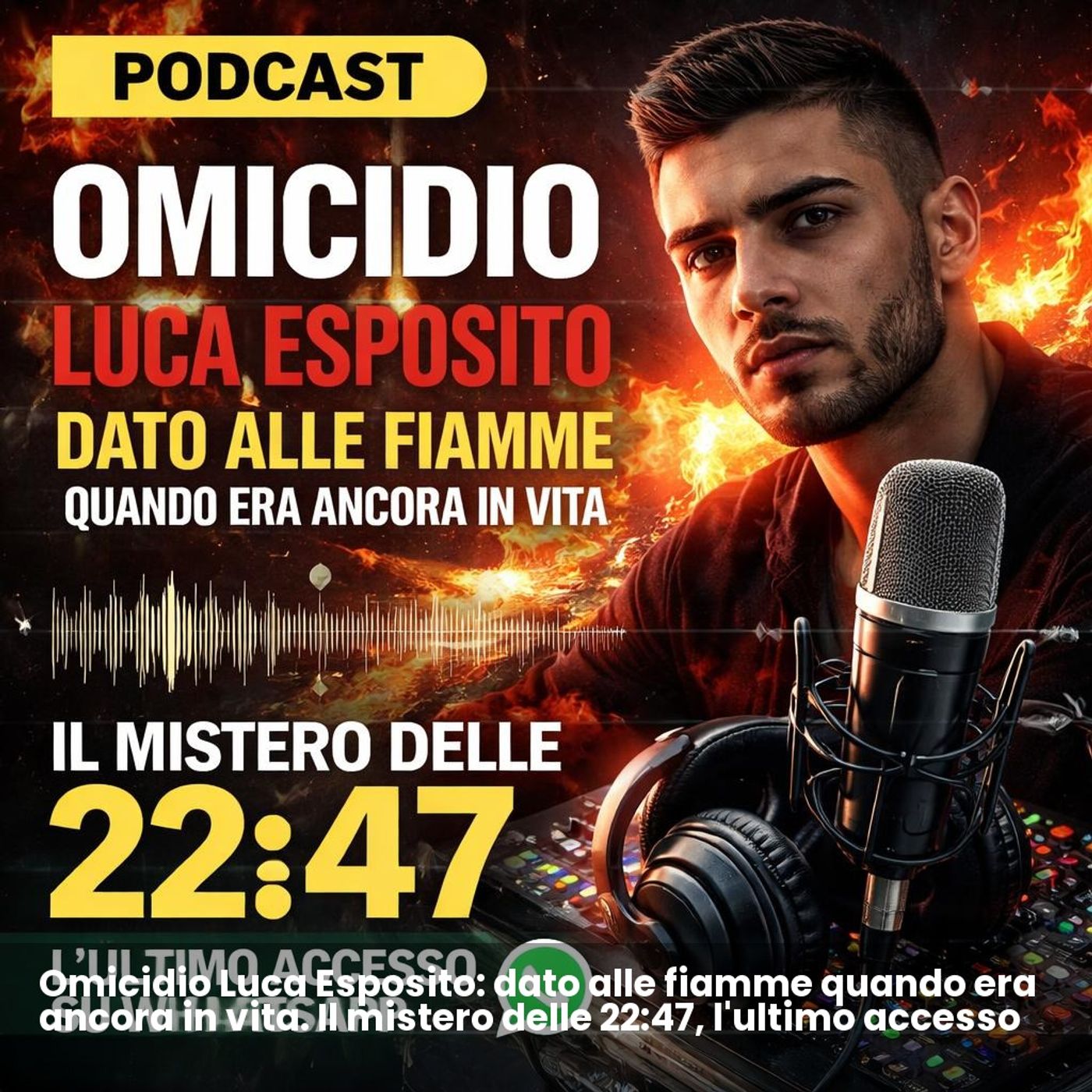 Omicidio Luca Esposito: dato alle fiamme quando era ancora in vita. Il mistero delle 22:47, l'ultimo accesso su WhatsApp episode artwork