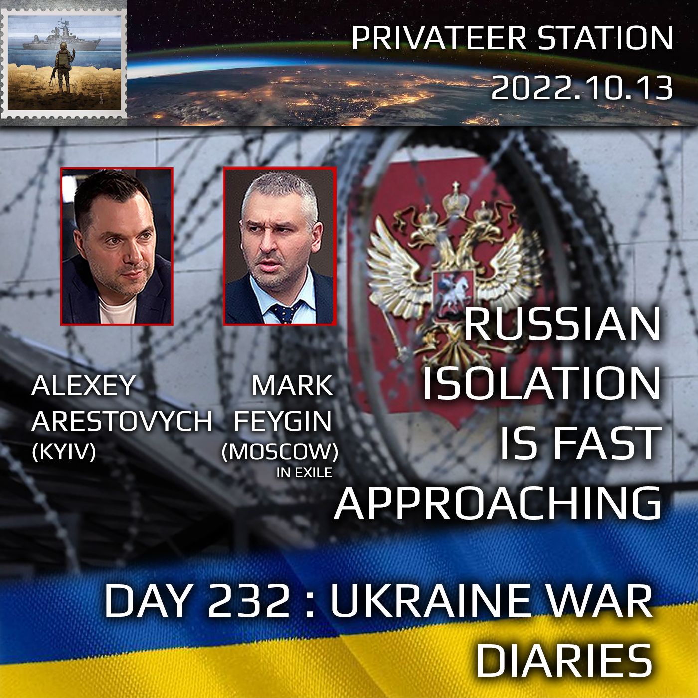 cover of episode War Day 232: Ukraine War Chronicles with Alexey Arestovych & Mark Feygin