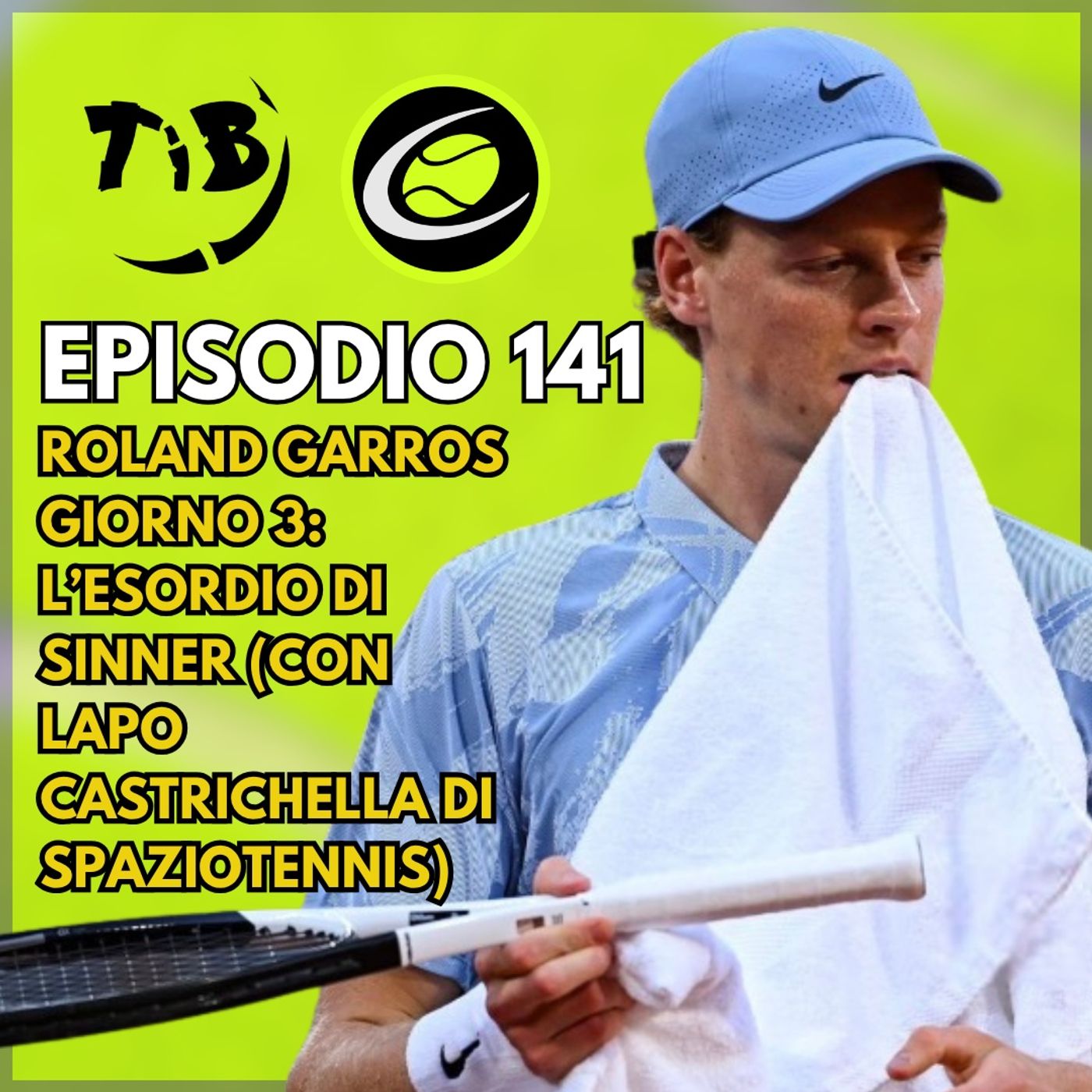 Episodio 142 -  Roland Garros giorno 3: L’esordio di Sinner e Darderi (con Lapo Castrichella di Spazio Tennis)