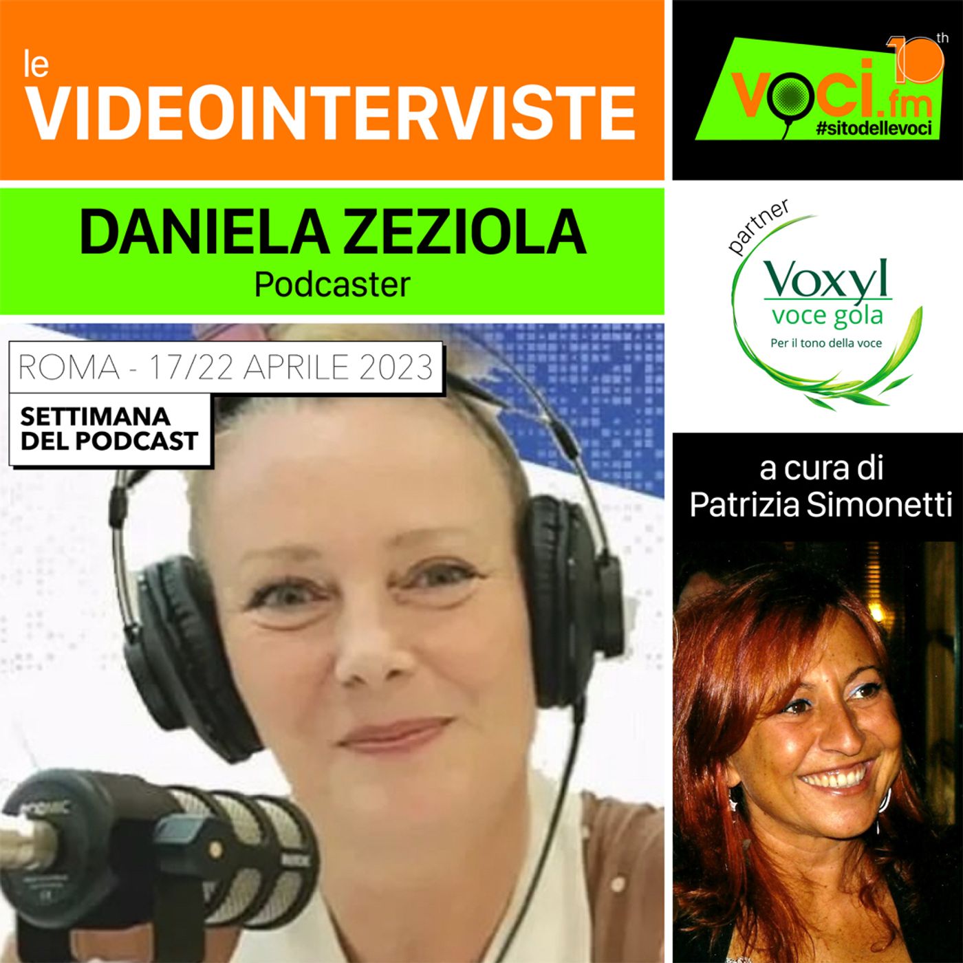 SETTIMANA DEL PODCAST 2023: DANIELA ZEZIOLA su VOCI.fm  - clicca play e ascolta l'intervista episode artwork