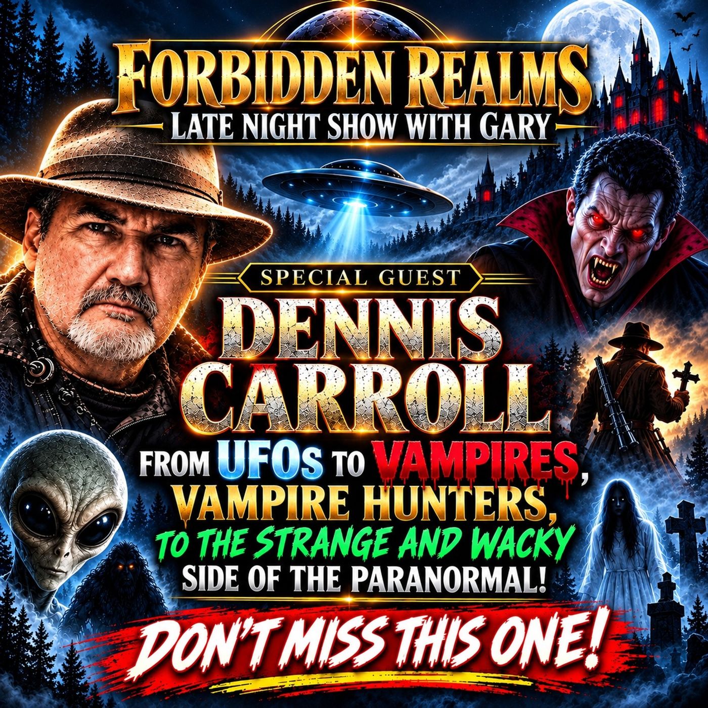 Werewolves Vampires & UFOs Dr. Dennis Carroll episode artwork
