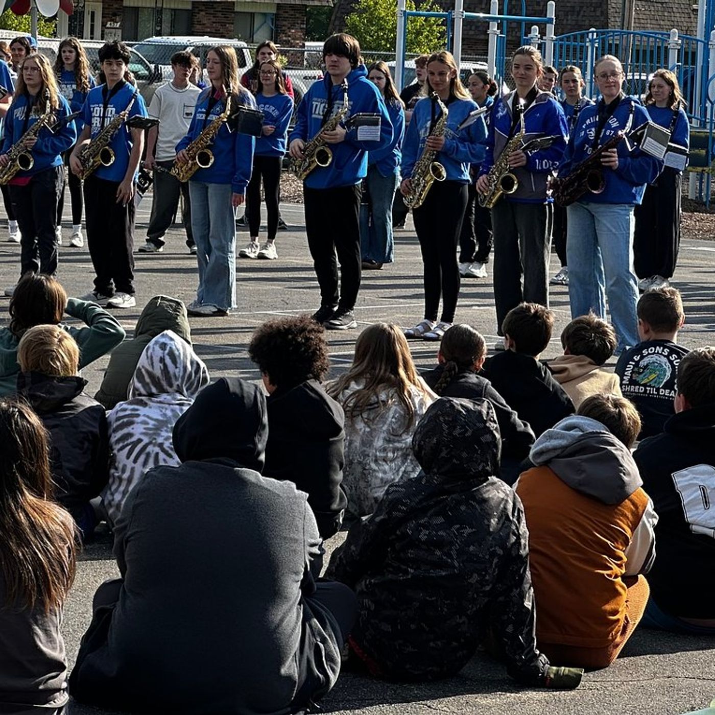 Princeton High School marching band visits elementary school to inspire young musicians episode artwork