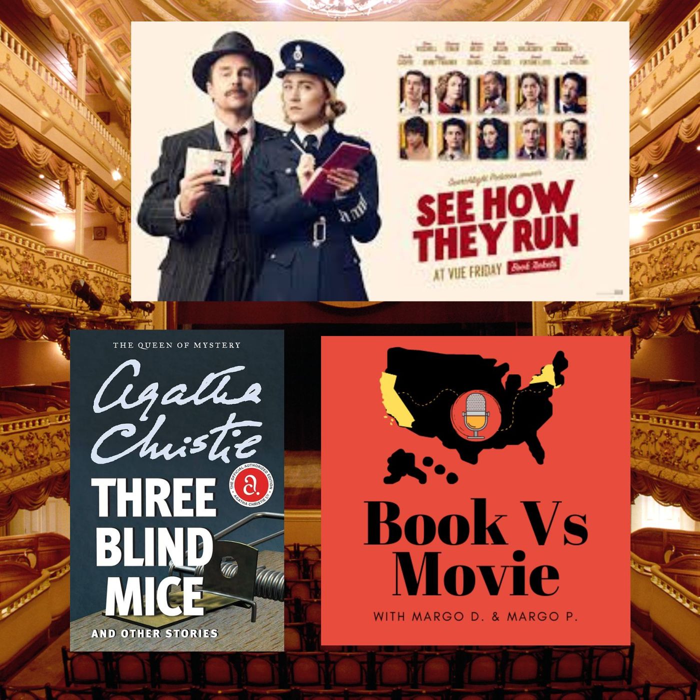 “See How They Run” (2002) Agatha Christie, “The Mousetrap”, Sam Rockwell & Saoirse Ronan