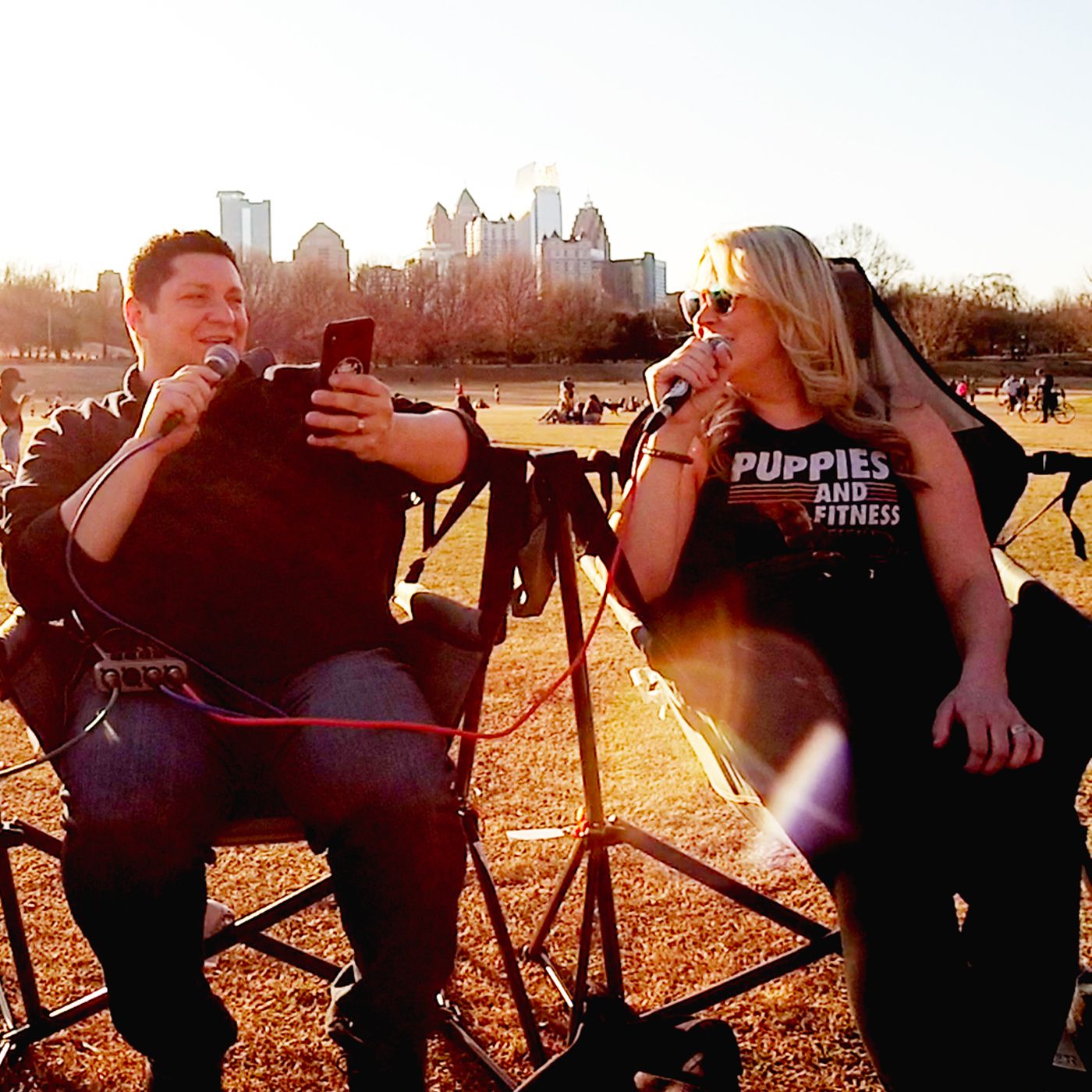 Piedmont Park GO SHOW (day 2): Imagine accidentally driving on to the set of a commercial