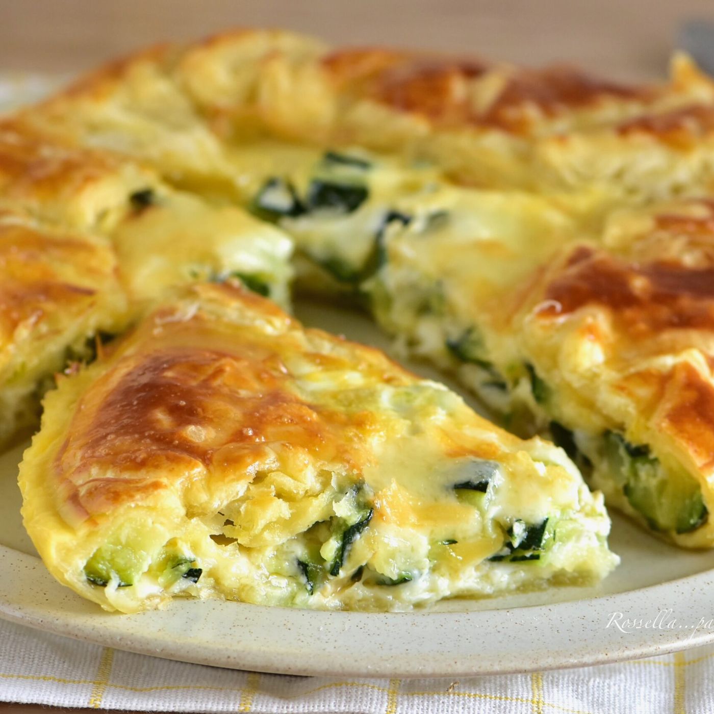 Torta Salata con Zucchine di pasta sfoglia