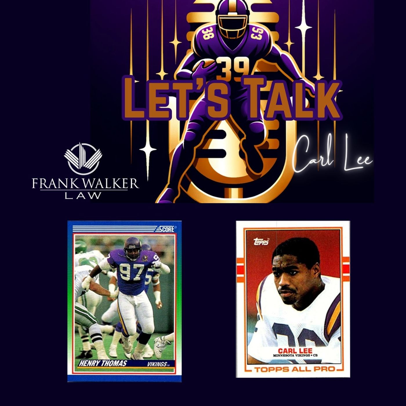 Let's Talk with Carl Lee - Charting Success: A Conversation with Vikings Great Henry Thomas episode artwork