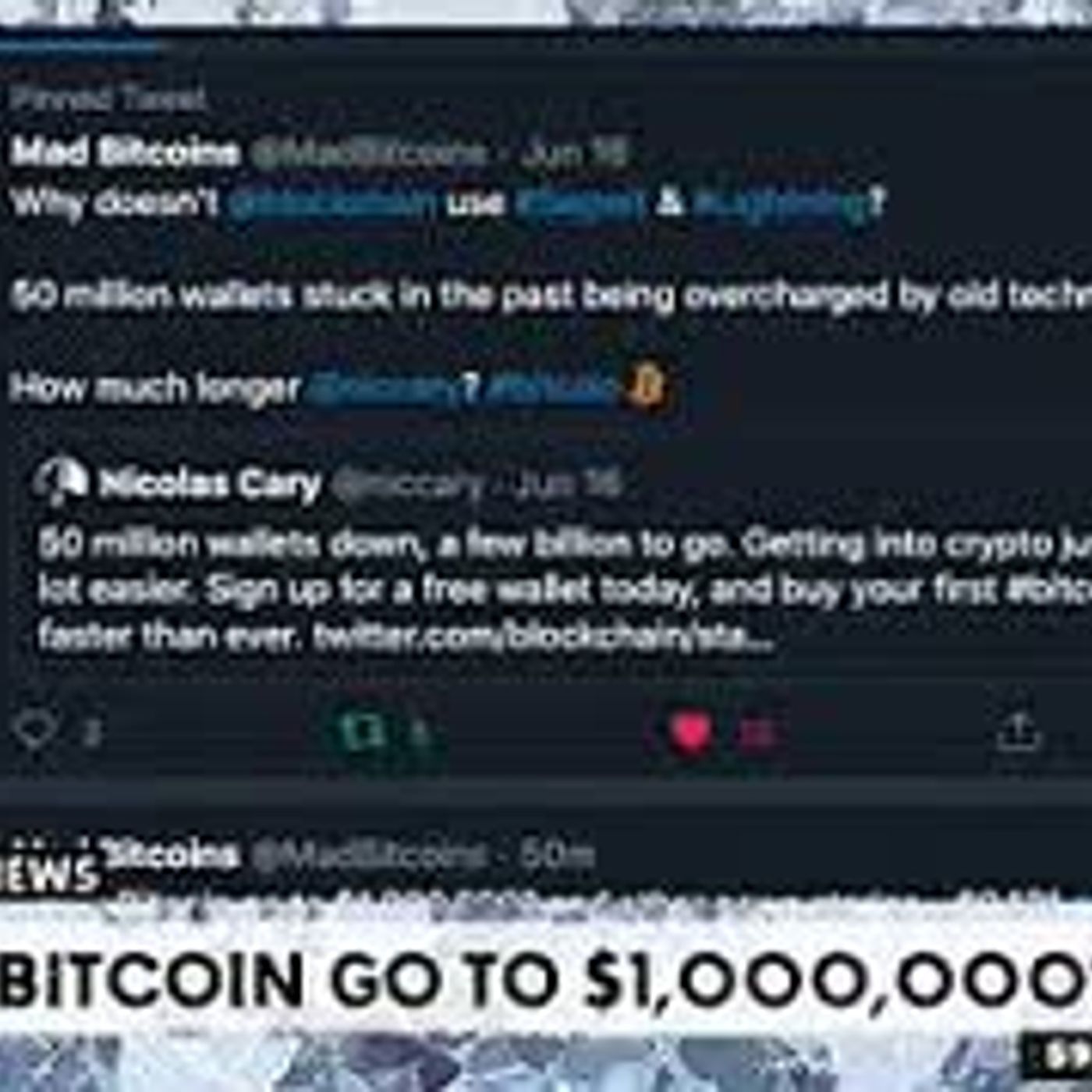 Could Bitcoin go to $1,000,000 and other news stories - $9431 #THS