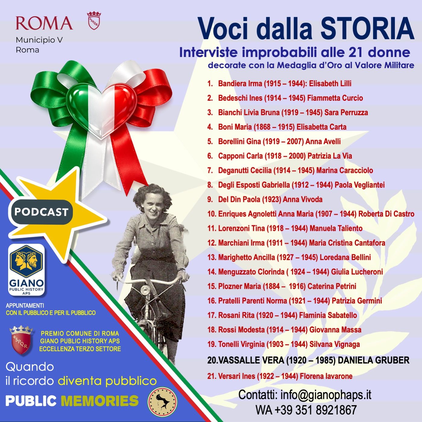 "Missione Rosa: Vera VASSALLE": "Tra coraggio, ingegno e clandestinità, episode artwork