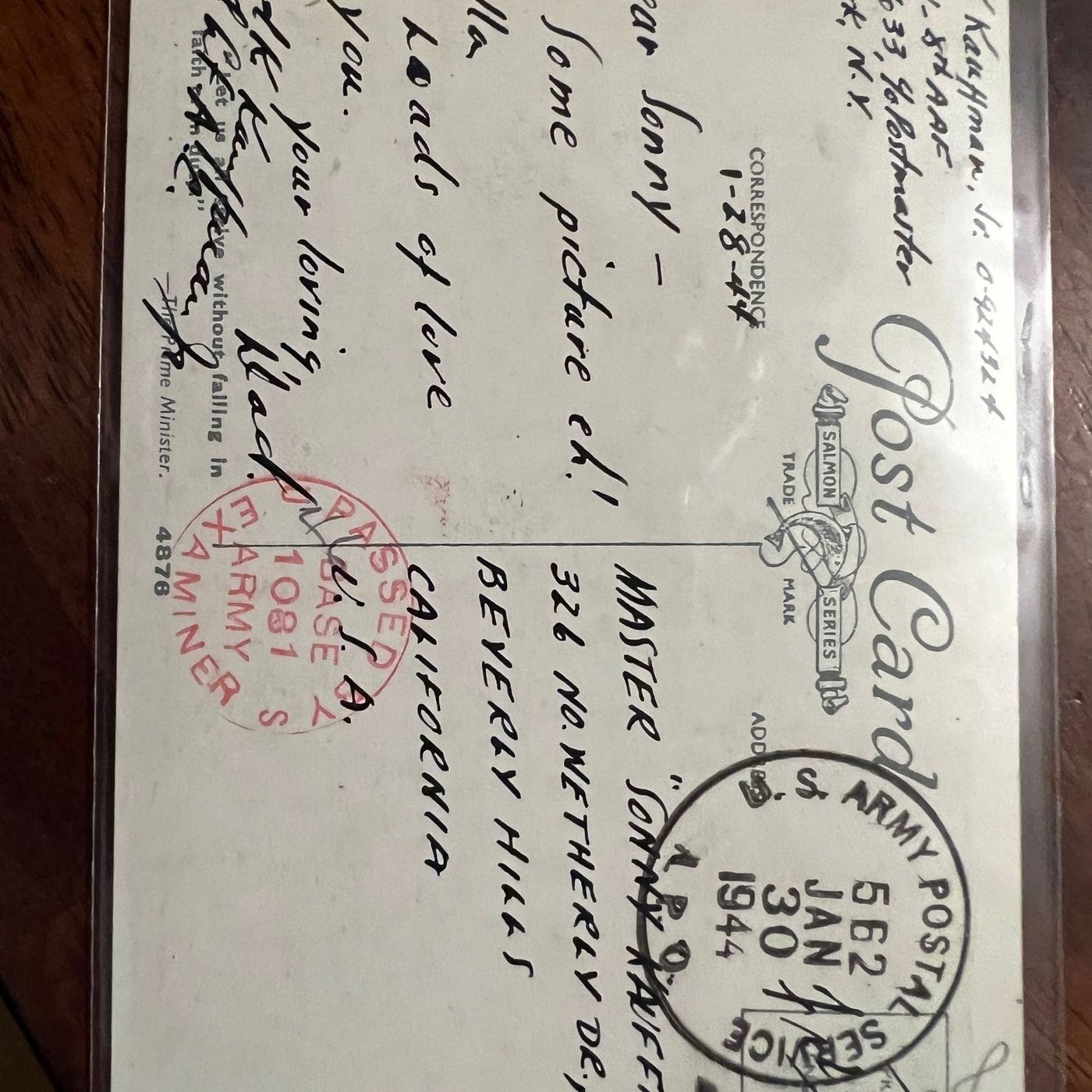 War and Family: Letters Home