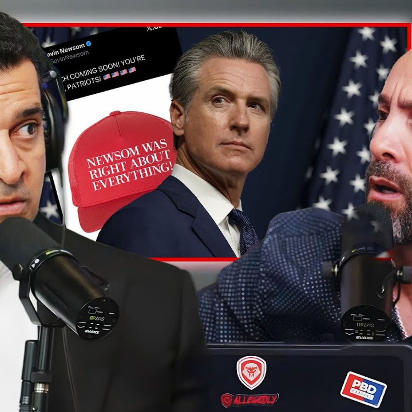 "DNC Doesn't NEED Newsom” - Gavin Newsom's Trump Tweets SPARK Debate Over 2028 Nod