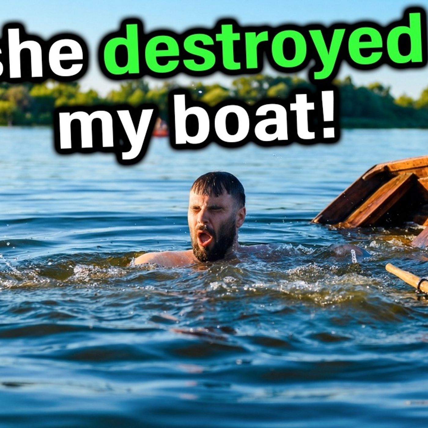 My Boat Was SINKING While FISHING! Neighbor Karen Destroyed My Boat On Purpose!
