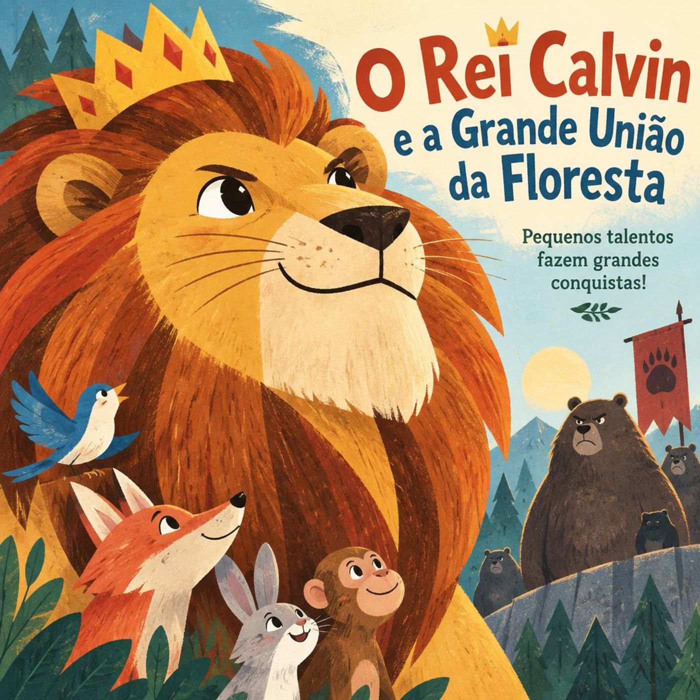 O Leão Calvin e a Grande Batalha pelo Trono ｜【Fábula】