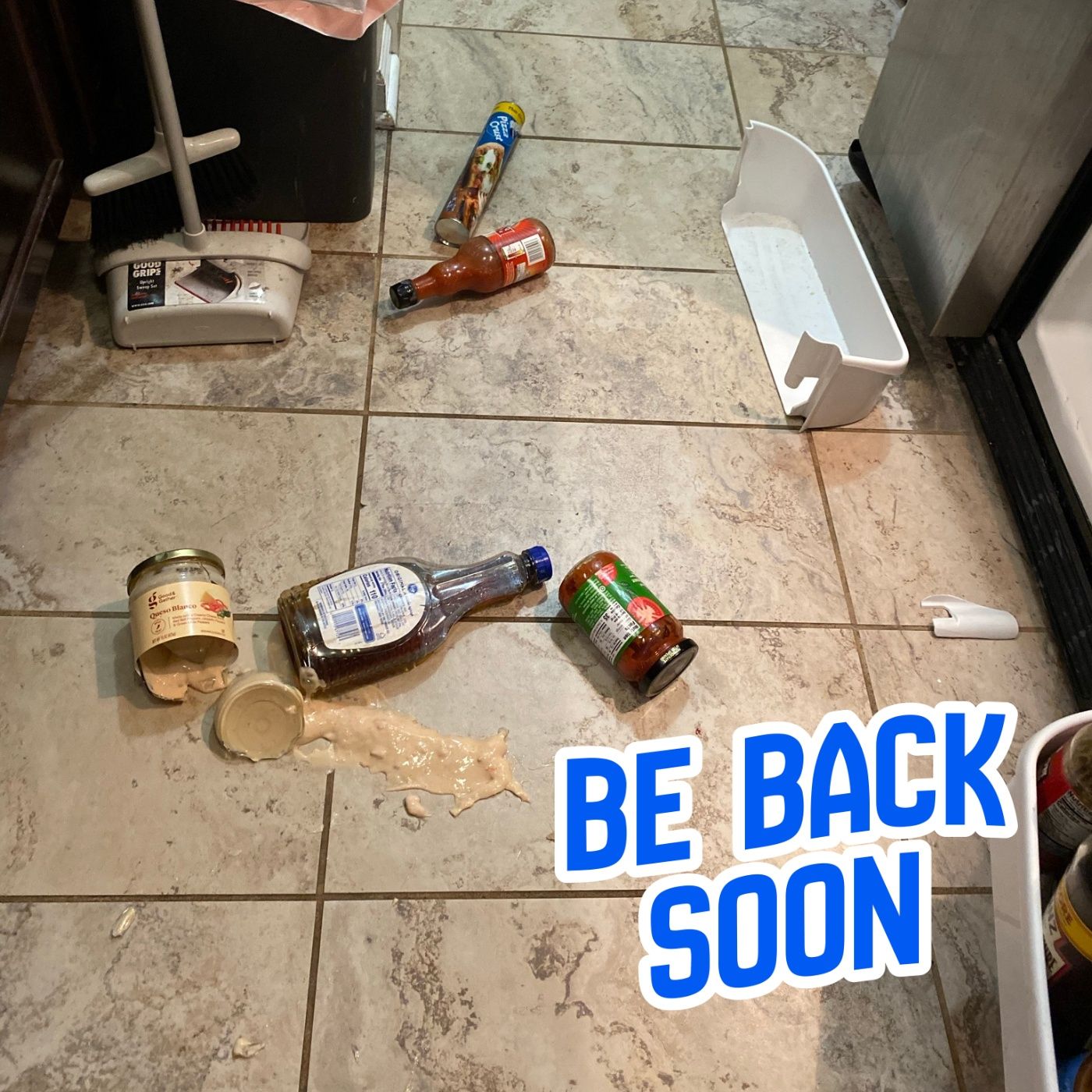 Tidying up, be back soon episode artwork