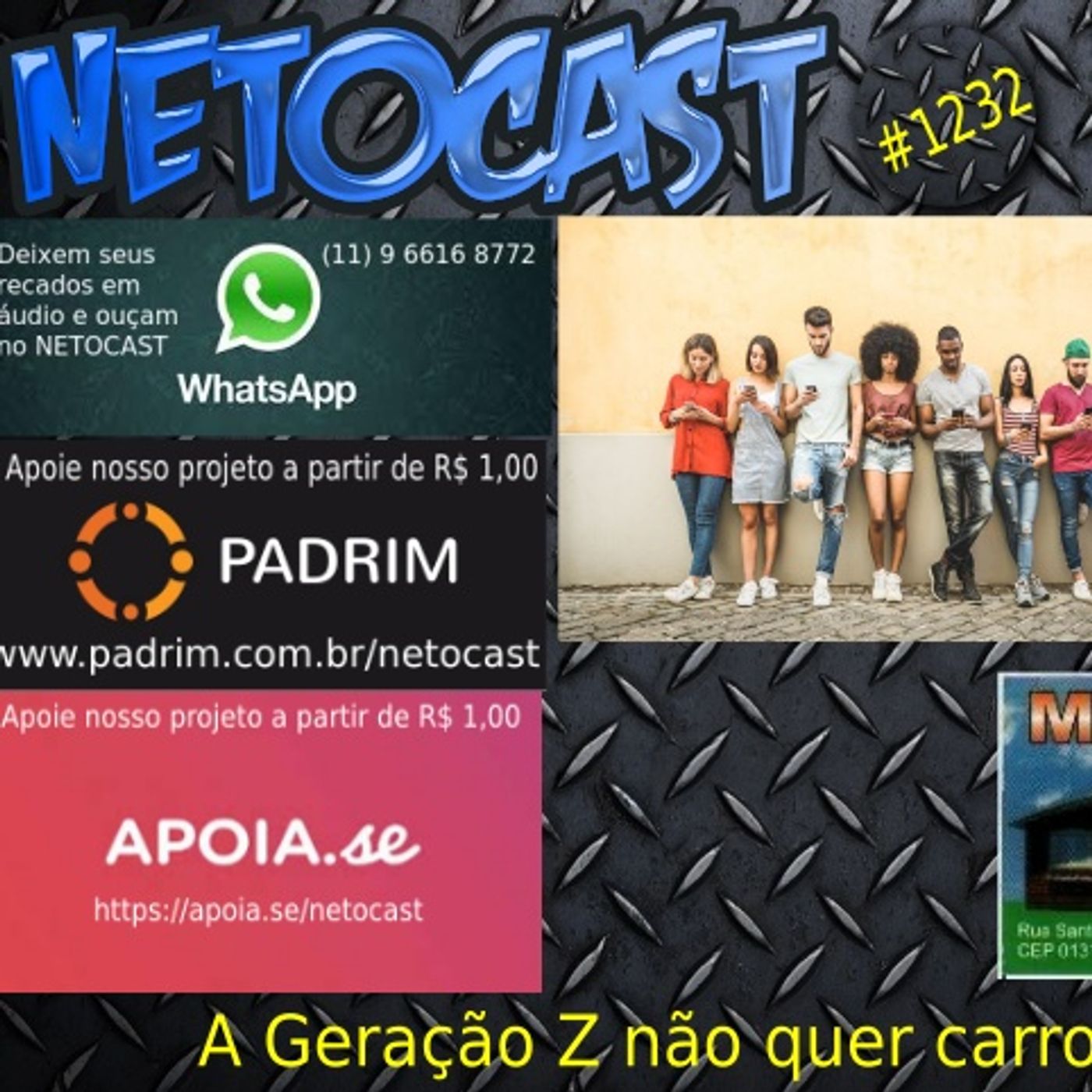 NETOCAST 1232 DE 16/12/2019 - A Geração Z não quer carro próprio episode artwork