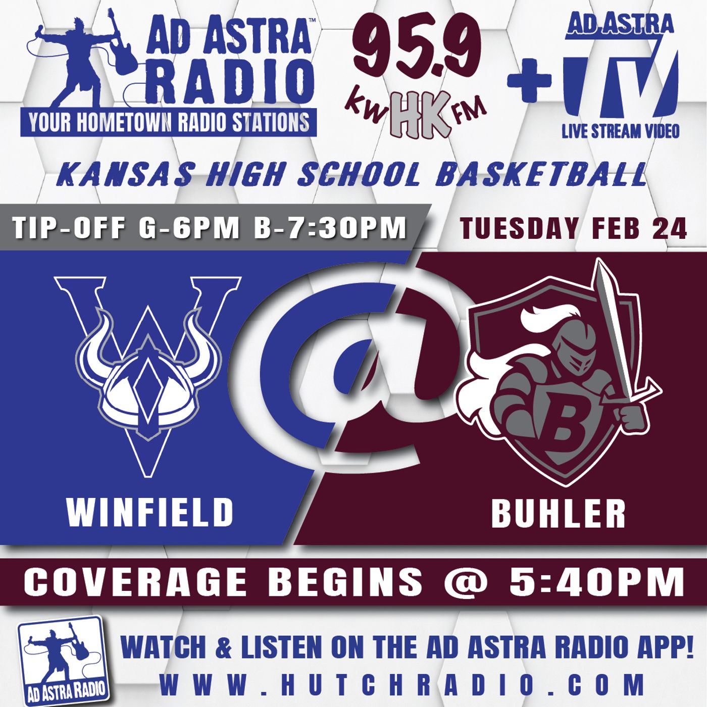 Winfield Vikings at Buhler Crusaders Boys High School Basketball (February 24, 2026) episode artwork