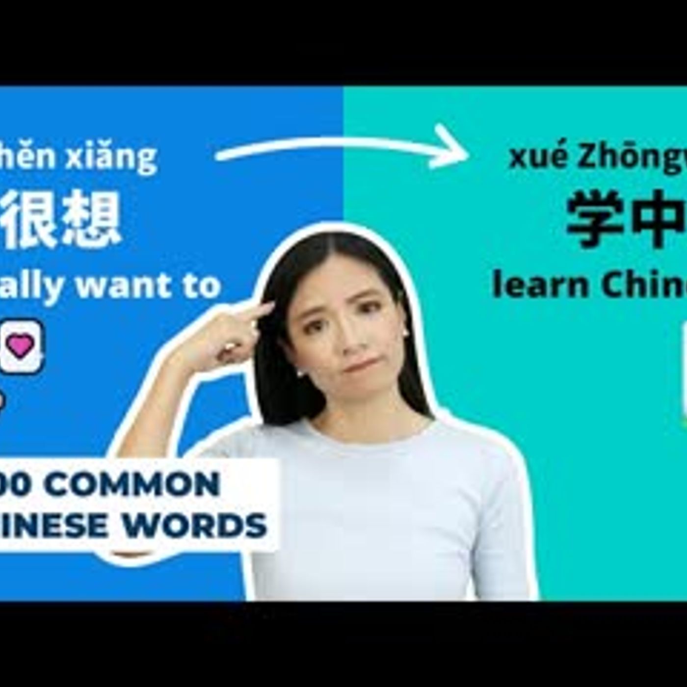 1000 Common Chinese Words Lesson 04   20 Words 40 Sentences   #learnchinese #chinesewords episode artwork