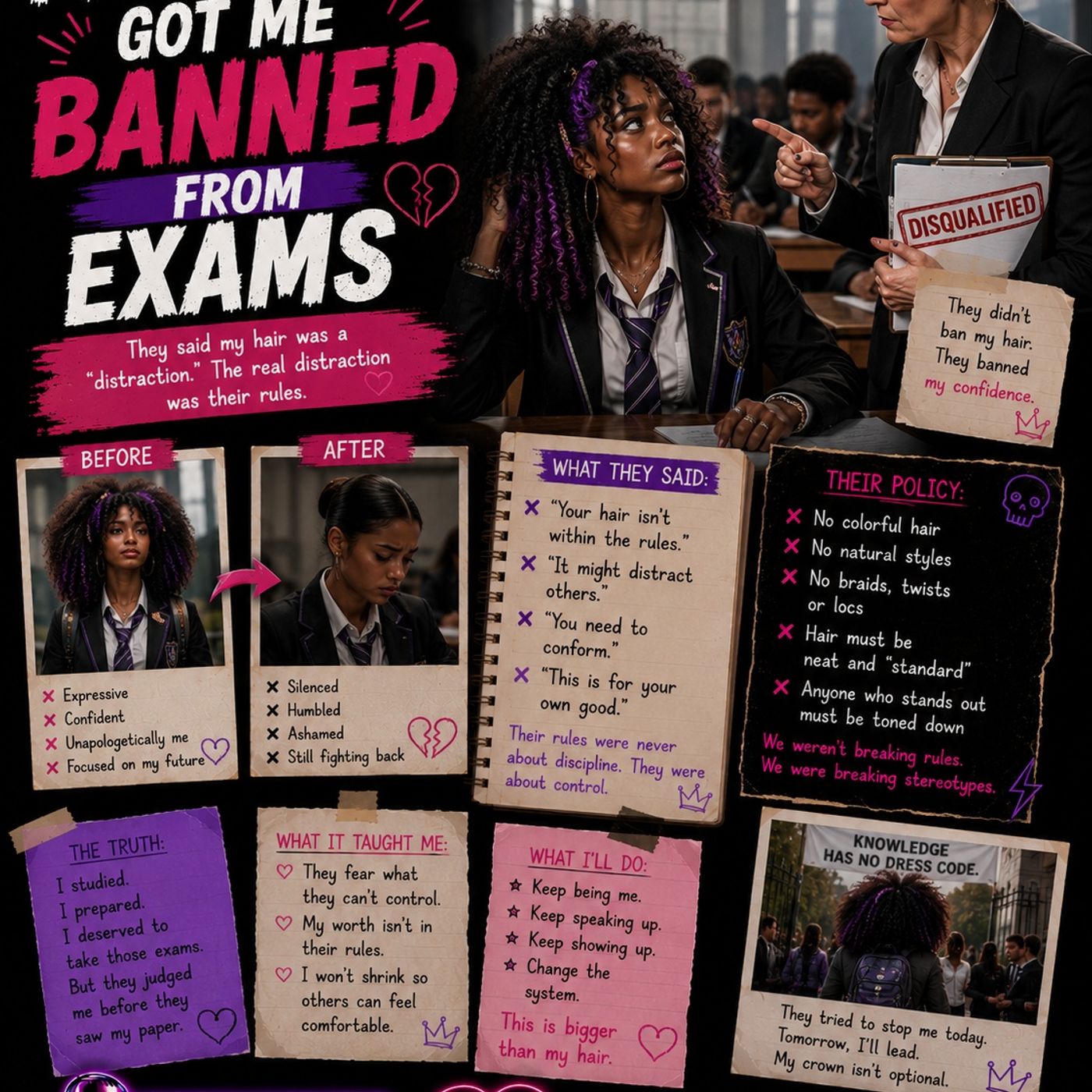 My Hair Got Me Banned From Exams| Like and subscribe💕 episode artwork