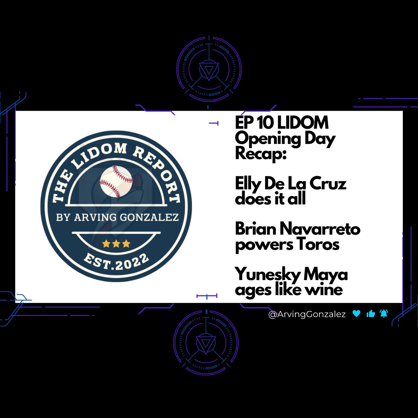 EP 10 LIDOM Opening day recap: Elly De La Cruz does it all. Brian Navarreto powers Toros. Maya rules