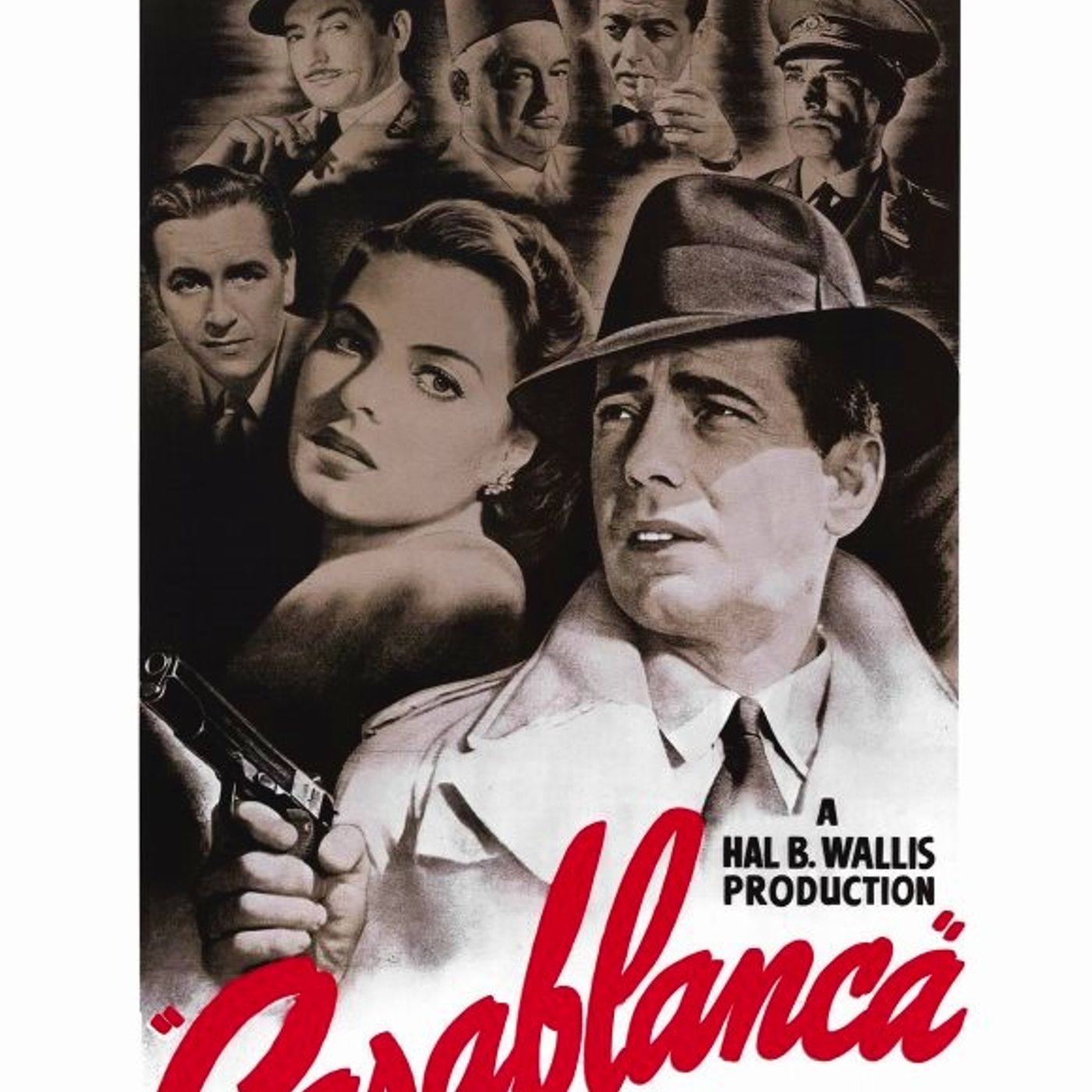 Casablanca (1942) Humphrey Bogart, Ingrid Bergman, Peter Lorre, & Dooley Wilson (Play Vs Movie)